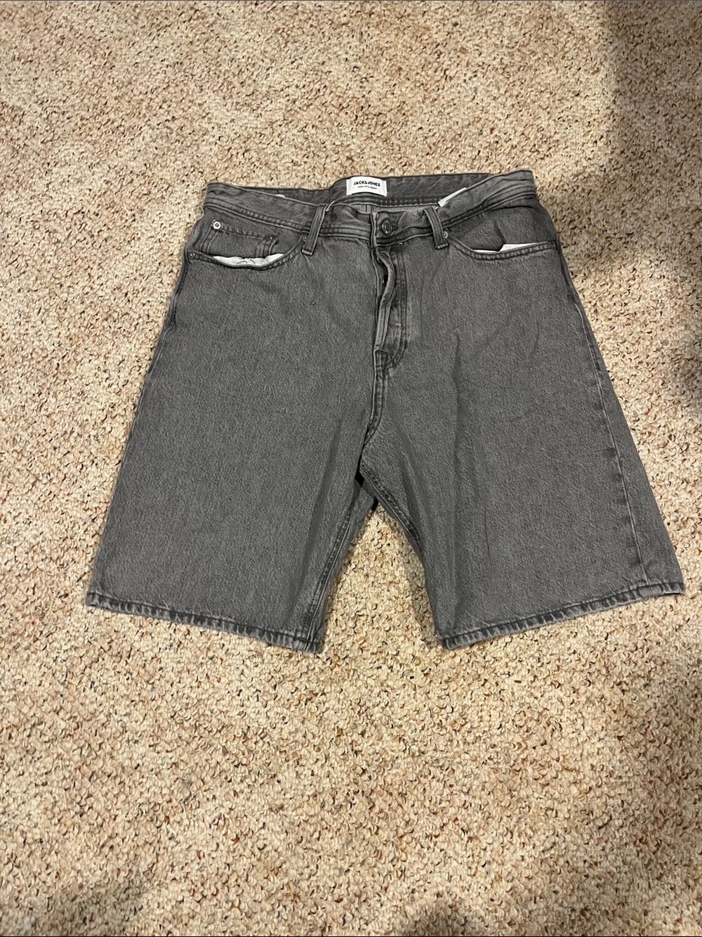 Jack & Jones Men’s Gray Denim Jean Shorts